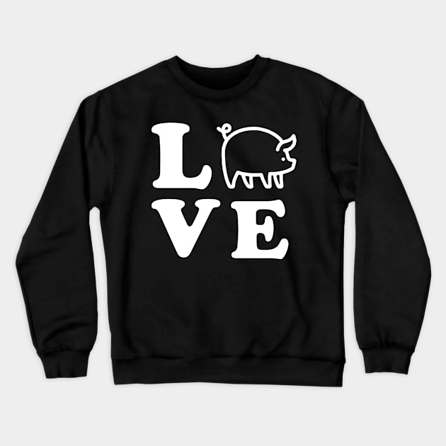 Love Pigs - Pig Crewneck Sweatshirt by fromherotozero